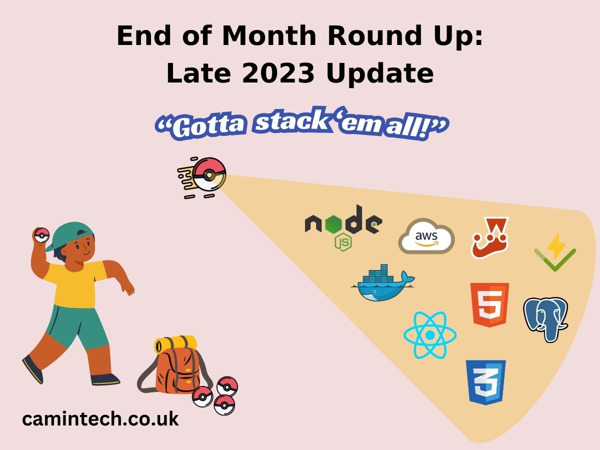 End of Month Round Up: Late 2023 Update